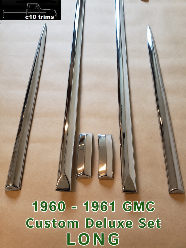 1960-1961 GMC Custom Deluxe Long Bed Trim Set