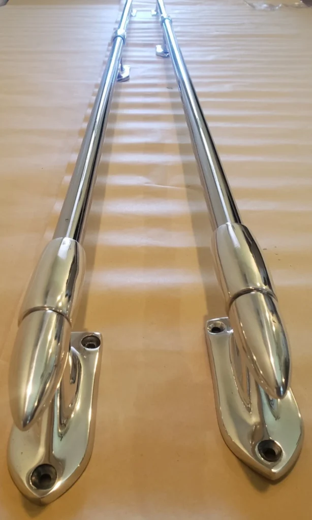 1958-1966 Chevy GMC Short Bed 65 Inch Chrome Bed Rails