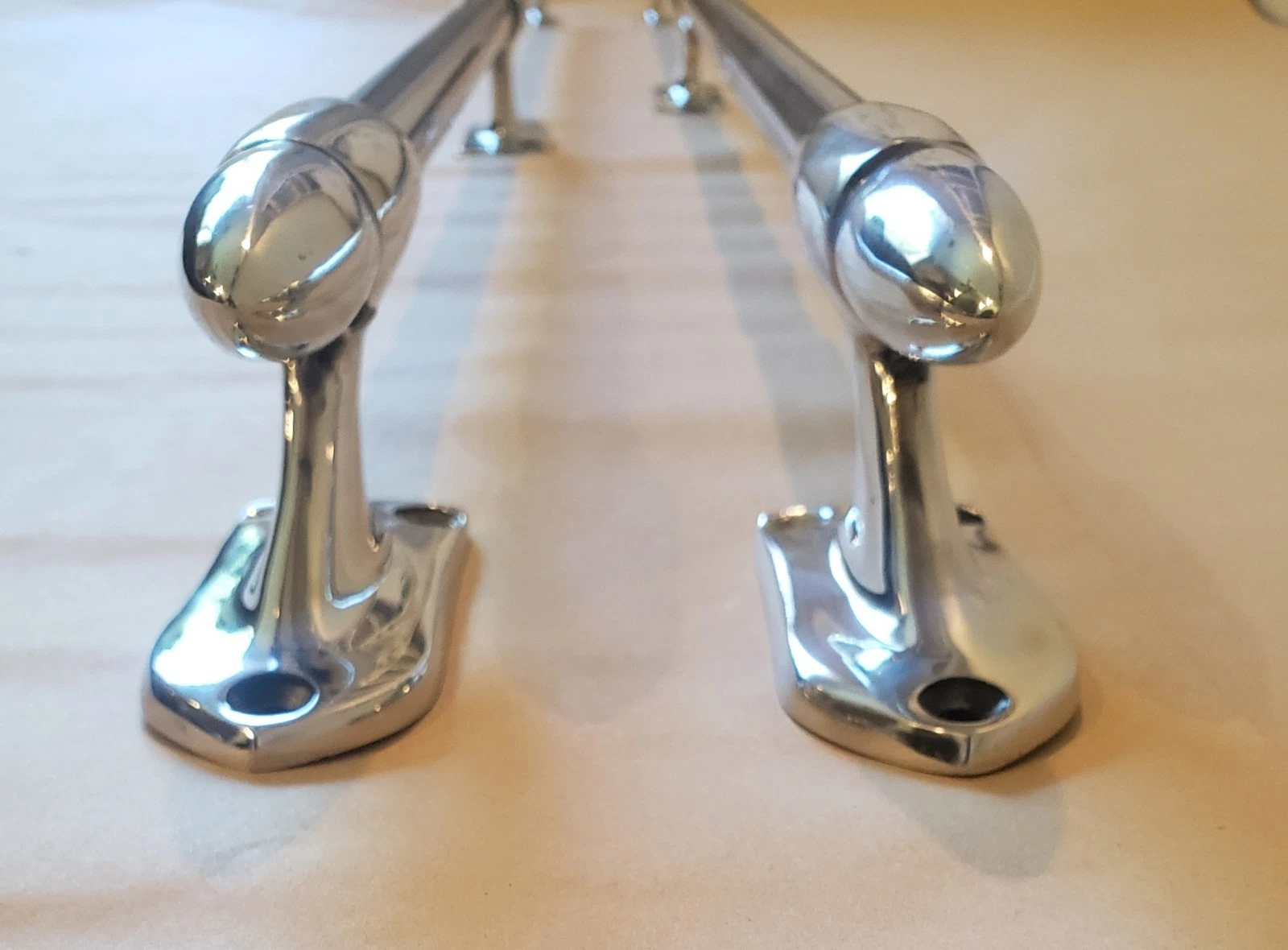 1958-1966 Chevy GMC Short Bed Chrome Bed Rail Mounting Ends