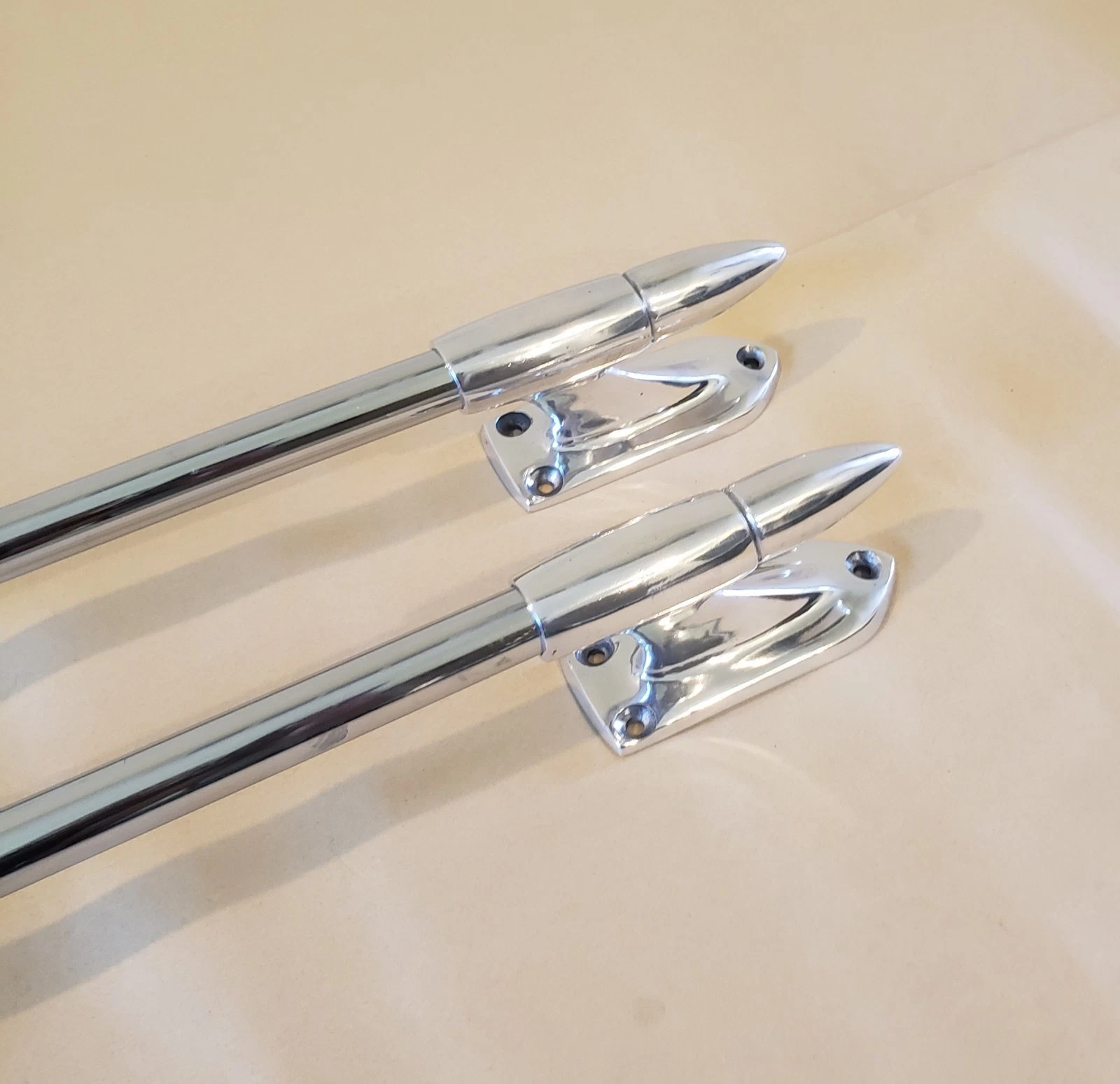 1958-1966 Chevy GMC Short Bed Chrome Bed Rail Set