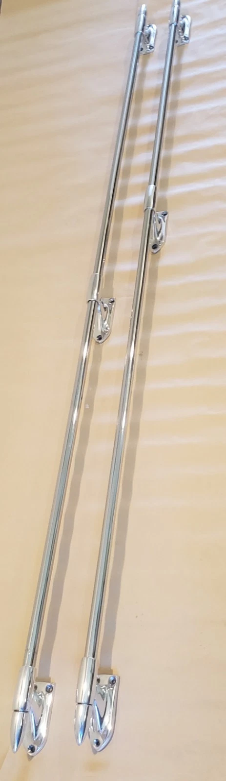1958-1966 Chevy GMC Short Bed 65 Inch Chrome Bed Rails