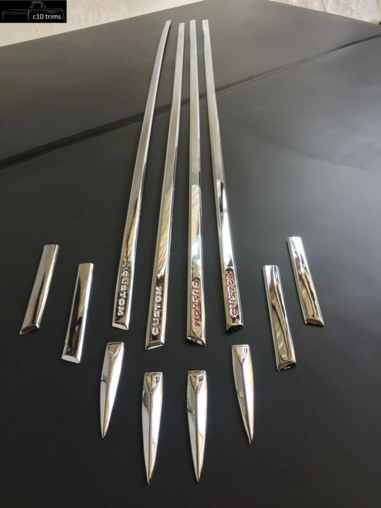 1964-1966 Chevy Custom Cab Suburban Side Molding Trim Set