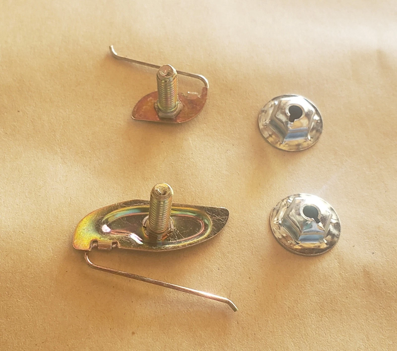 Chevy C10 side trim mounting hardware and fasteners