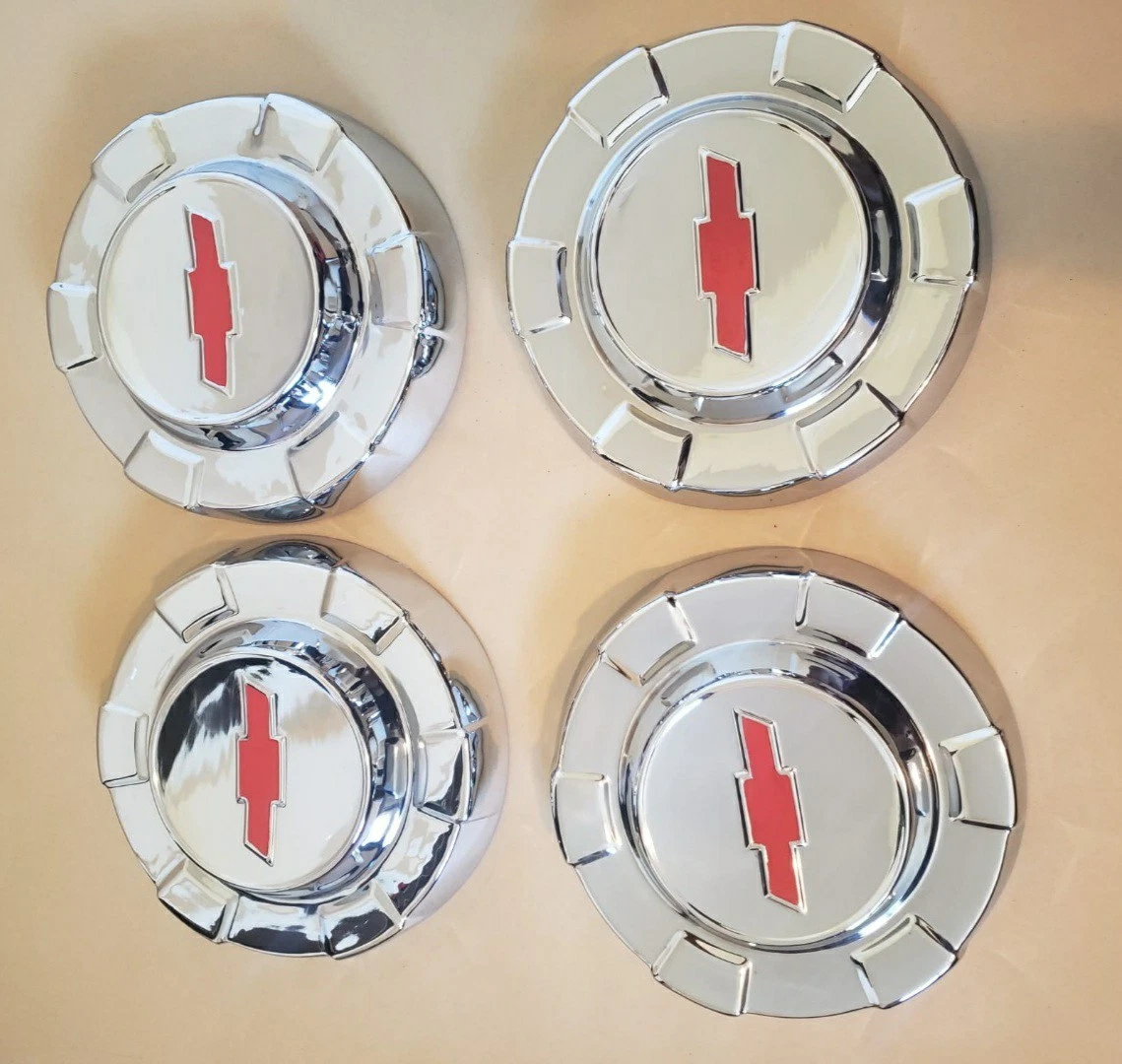 1961-1963 Chevy C10 original restored hubcaps set of 4