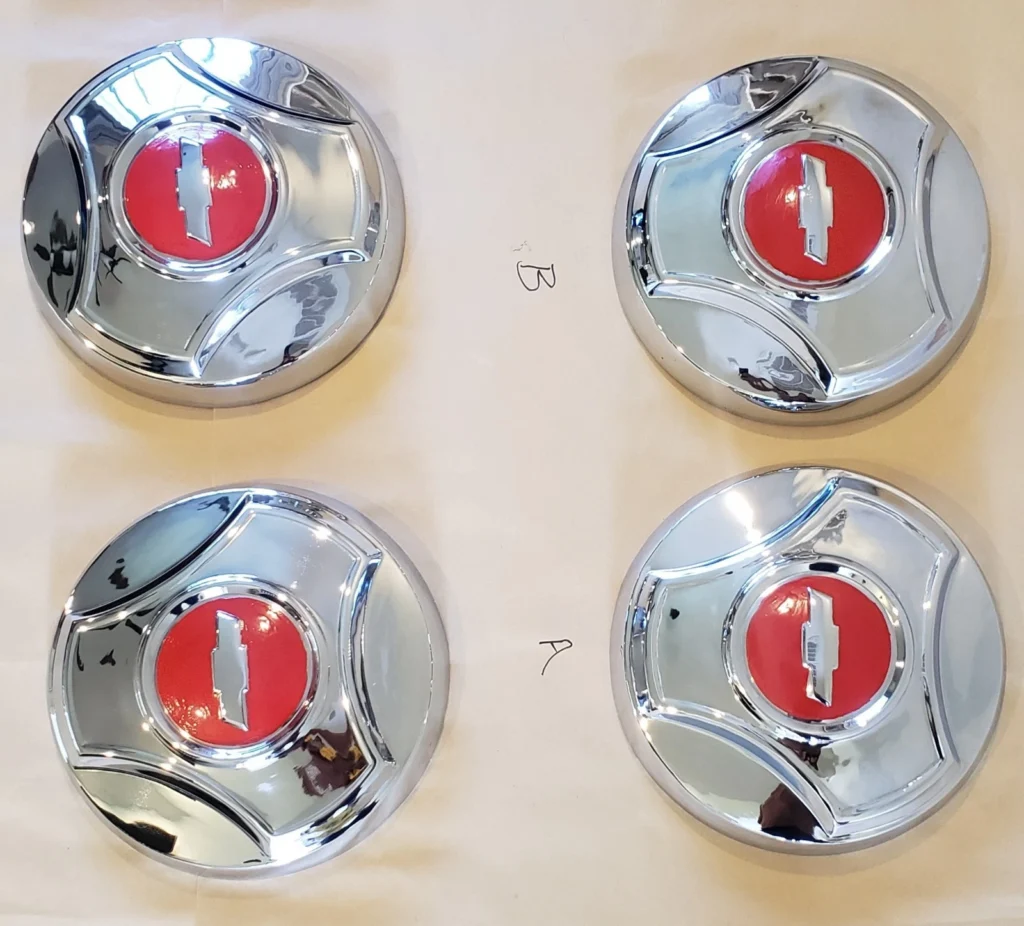 1964-1966 Chevy C10 original restored hubcaps set of 4