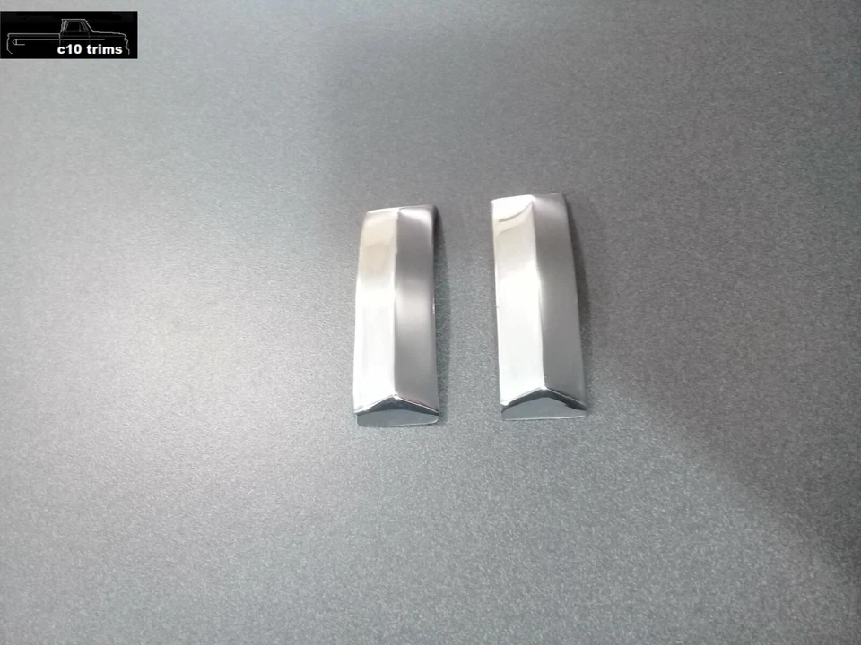 1960-1961 Chevy Apache Custom Deluxe chrome cab corner trim pieces
