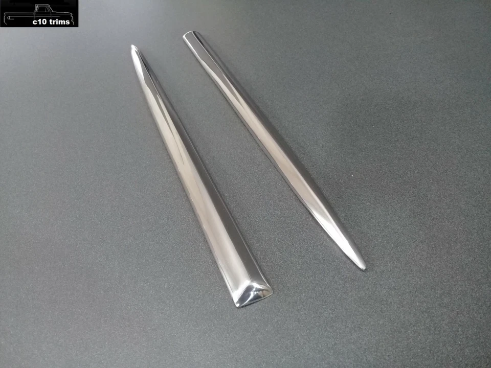 1960-1961 Chevy Apache Custom Deluxe front fender chrome trim pieces